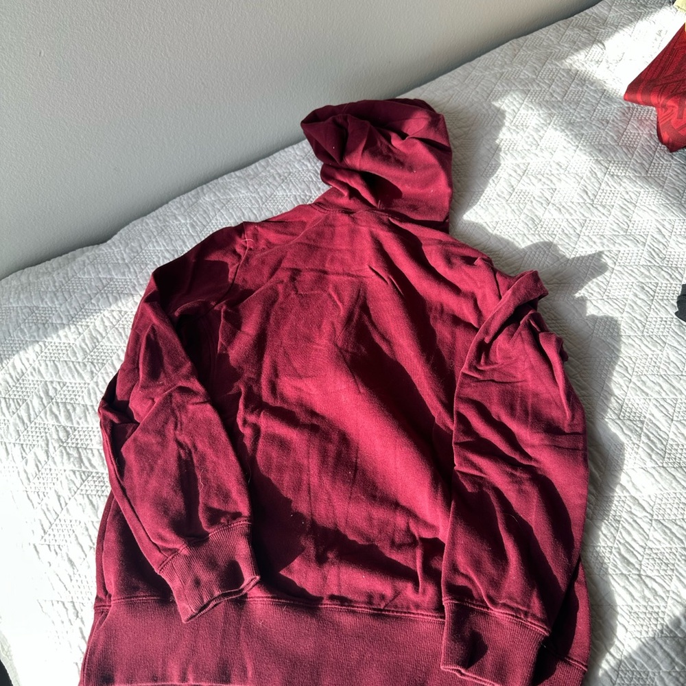 Nike yoga Burgundy Zip-Up Hoodie - Picture 3 of 3